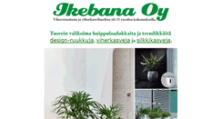 Desktop Screenshot of ikebana.fi
