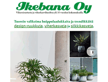 Tablet Screenshot of ikebana.fi